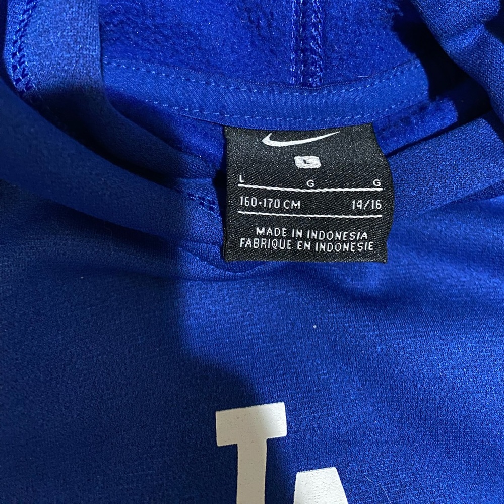 blue nike mlb dodger hoodie (big kids large) - Picture 2 of 2